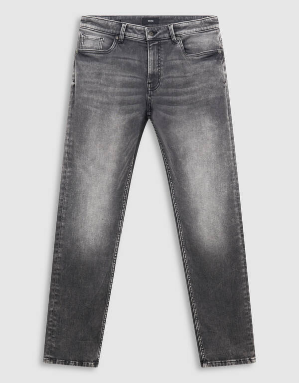 Slim Fit Jog Jeans Grijs L32 SHOEBY MEN