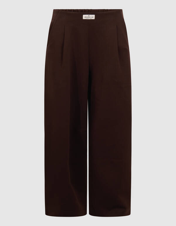 Clean Jogger Broek Donkerbruin SHOEBY WOMEN