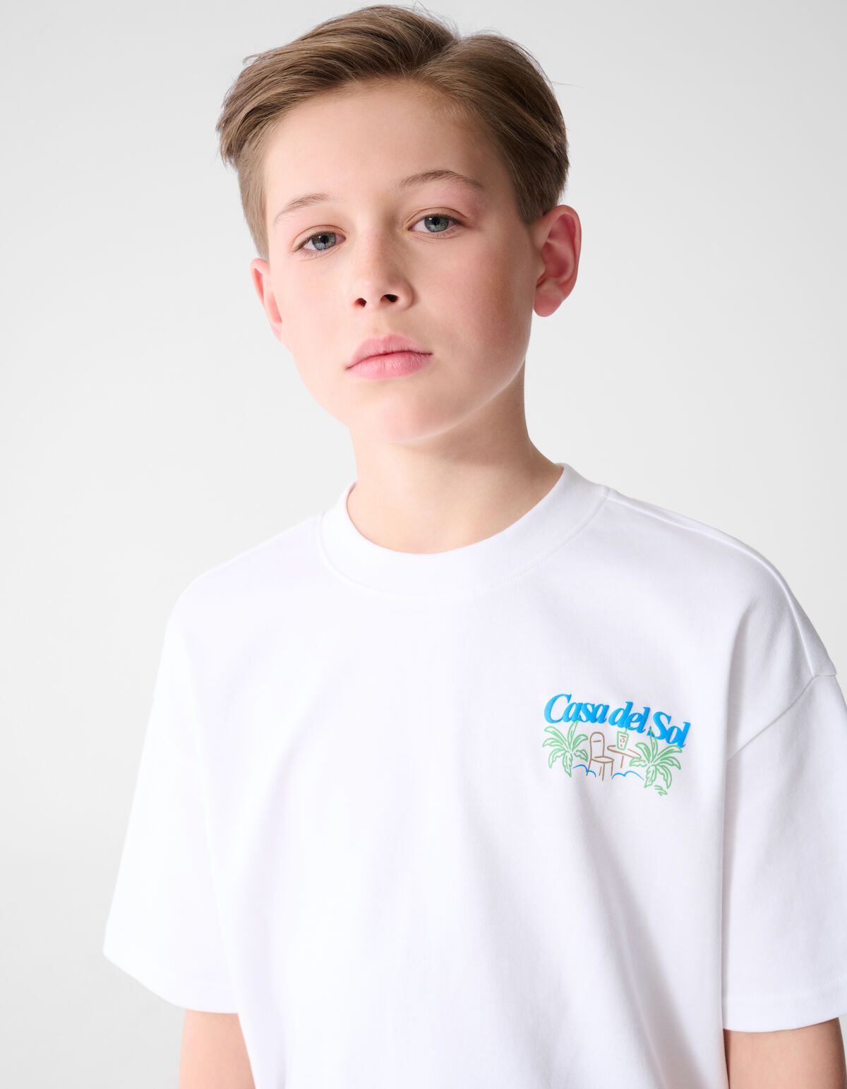 Casa Del Sol Artwork T-shirt Wit SHOEBY BOYS