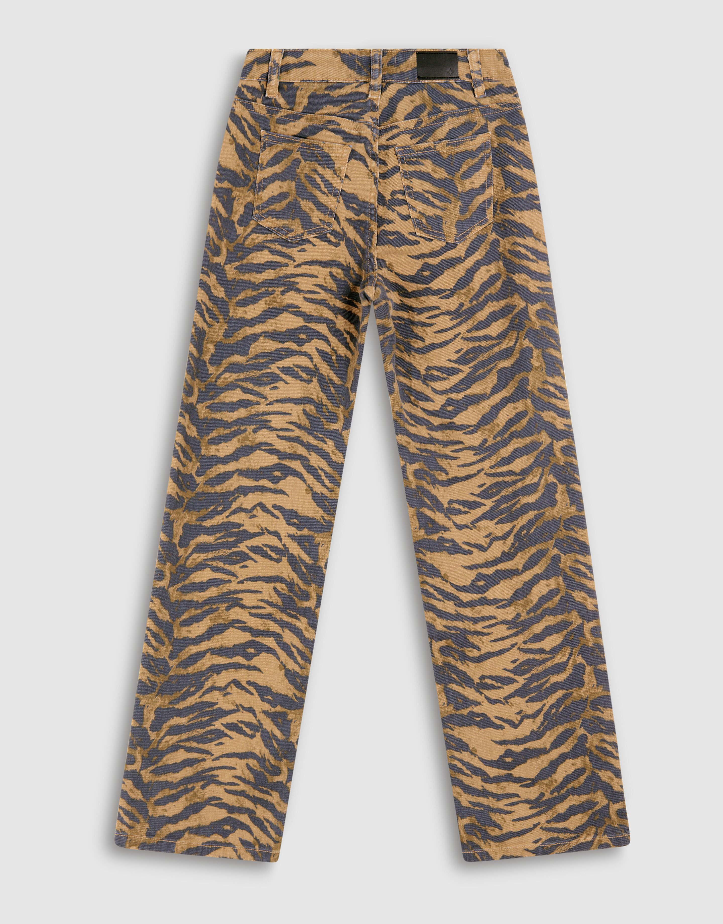 Tijger Wide Leg Jeans Bruin SHOEBY GIRLS