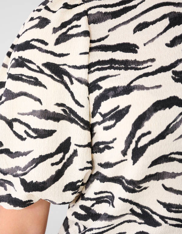 Crinkle Balloon Top Gebroken Wit SHOEBY WOMEN