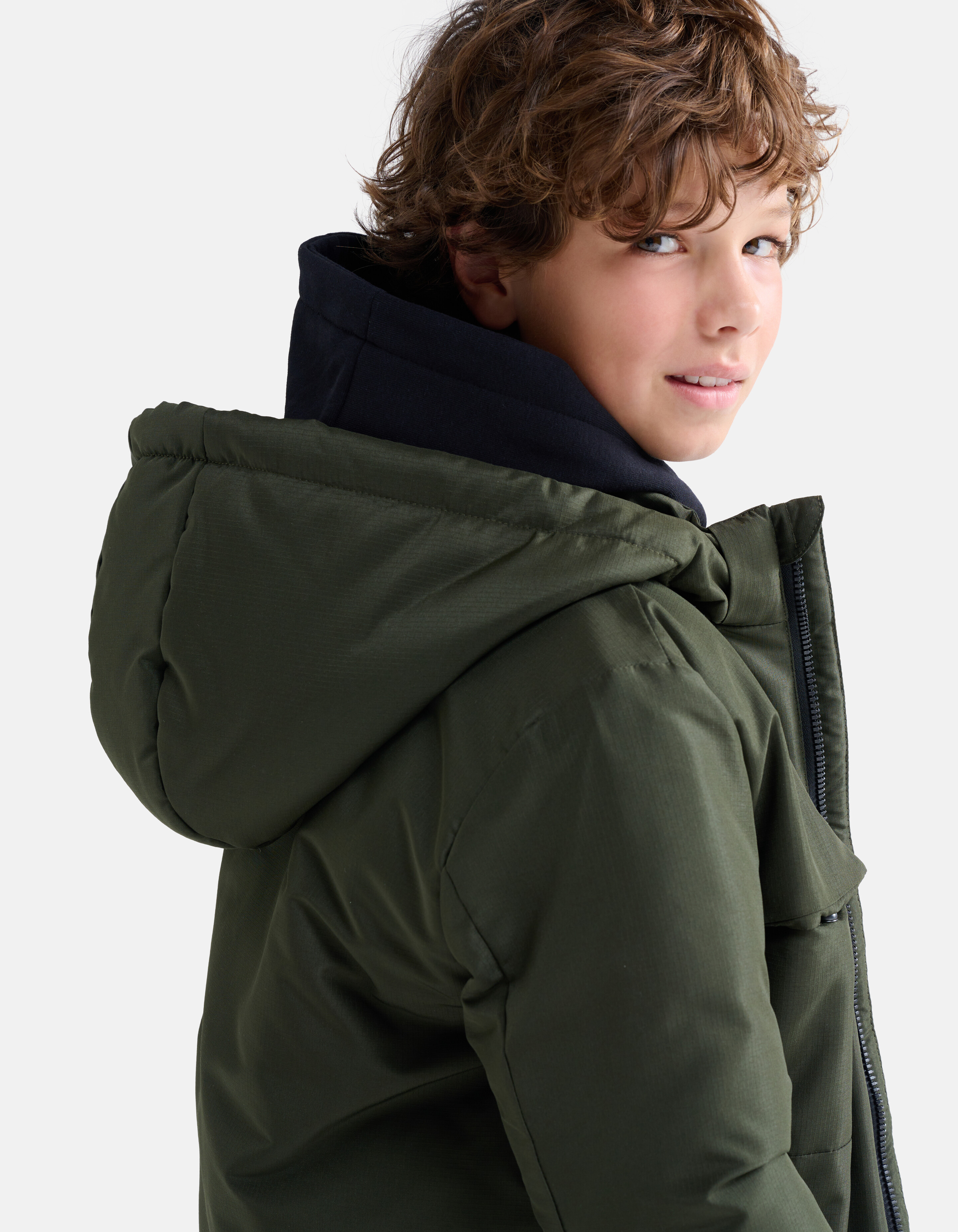 Technical Short Jas Donkergroen SHOEBY BOYS