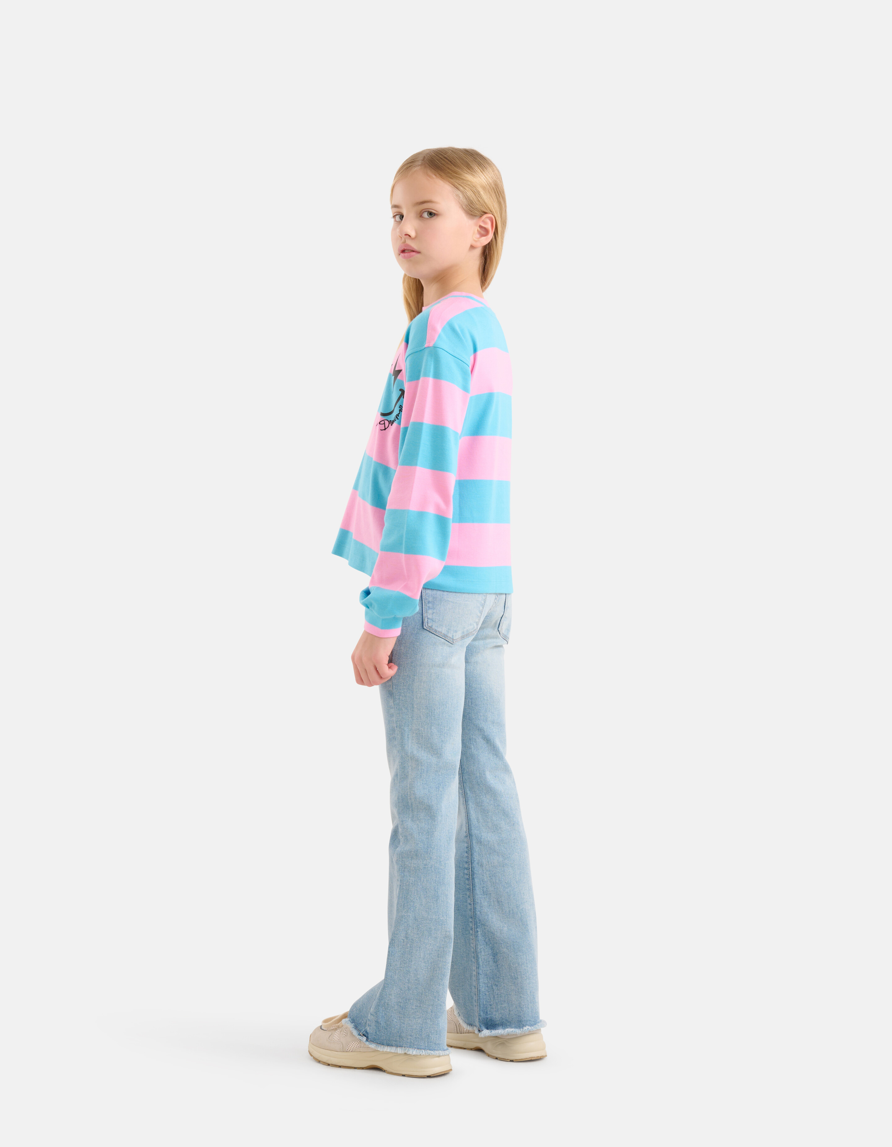 Flared Fit Jeans Bleached SHOEBY GIRLS