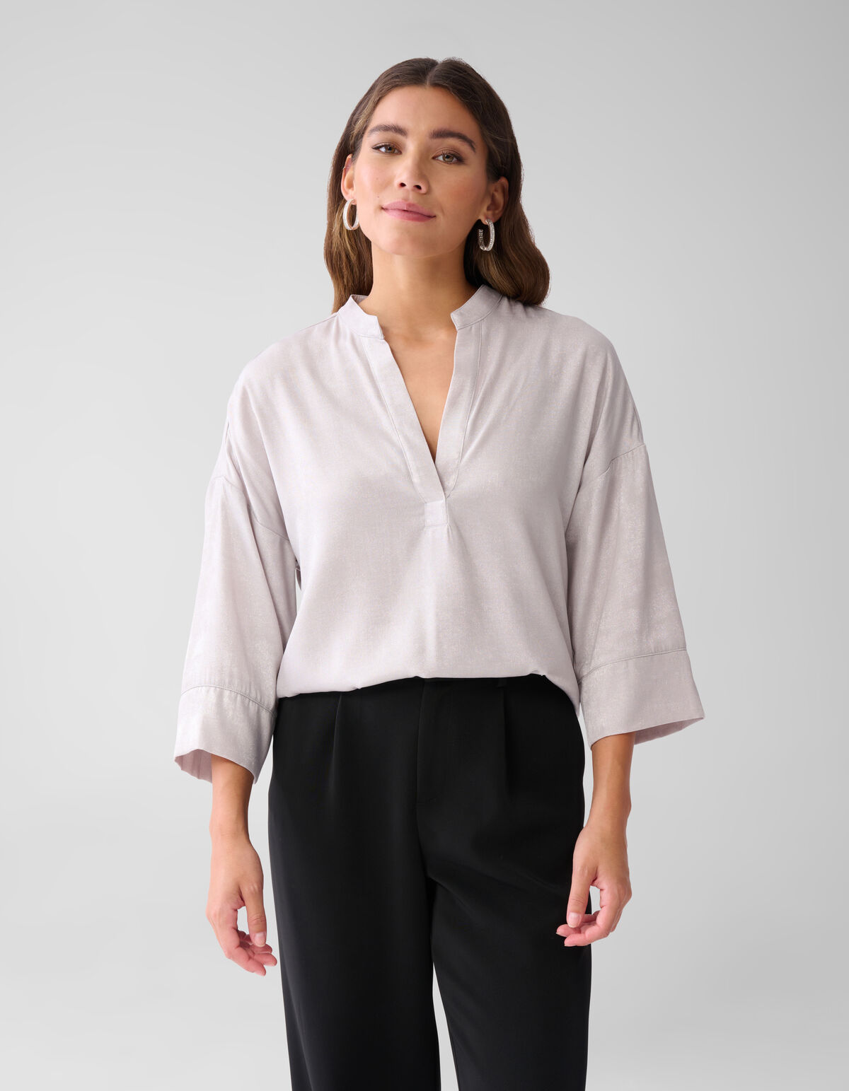 Shine Wide Blouse Zilver SHOEBY WOMEN