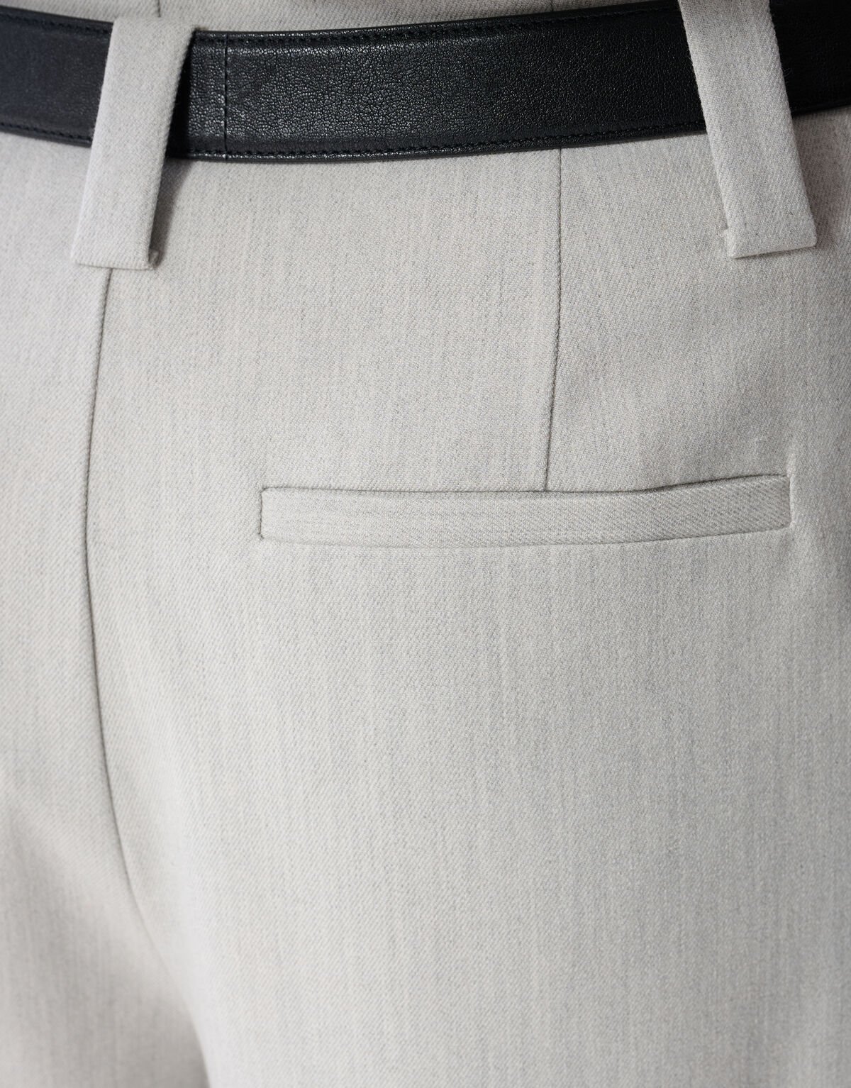 Wide Leg Fit Broek Lichtgrijs By Mieke SHOEBY WOMEN