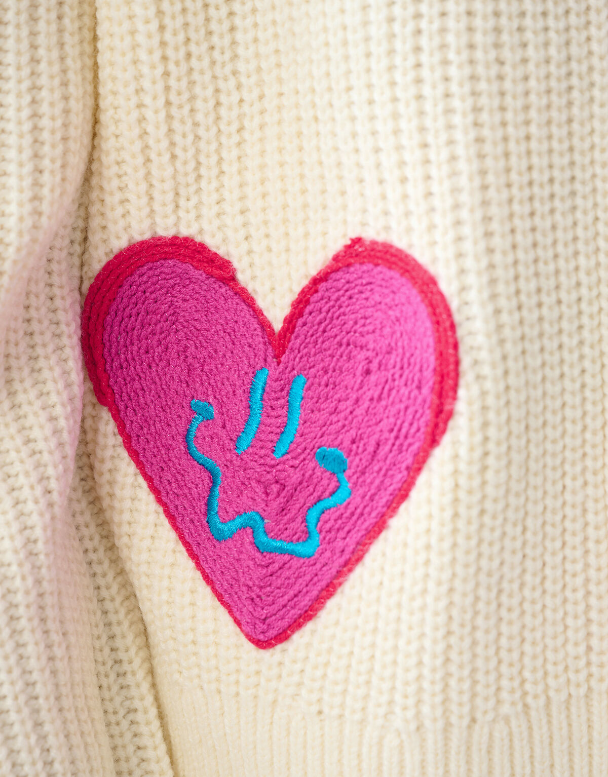 Heart Vest Gebroken Wit SHOEBY GIRLS