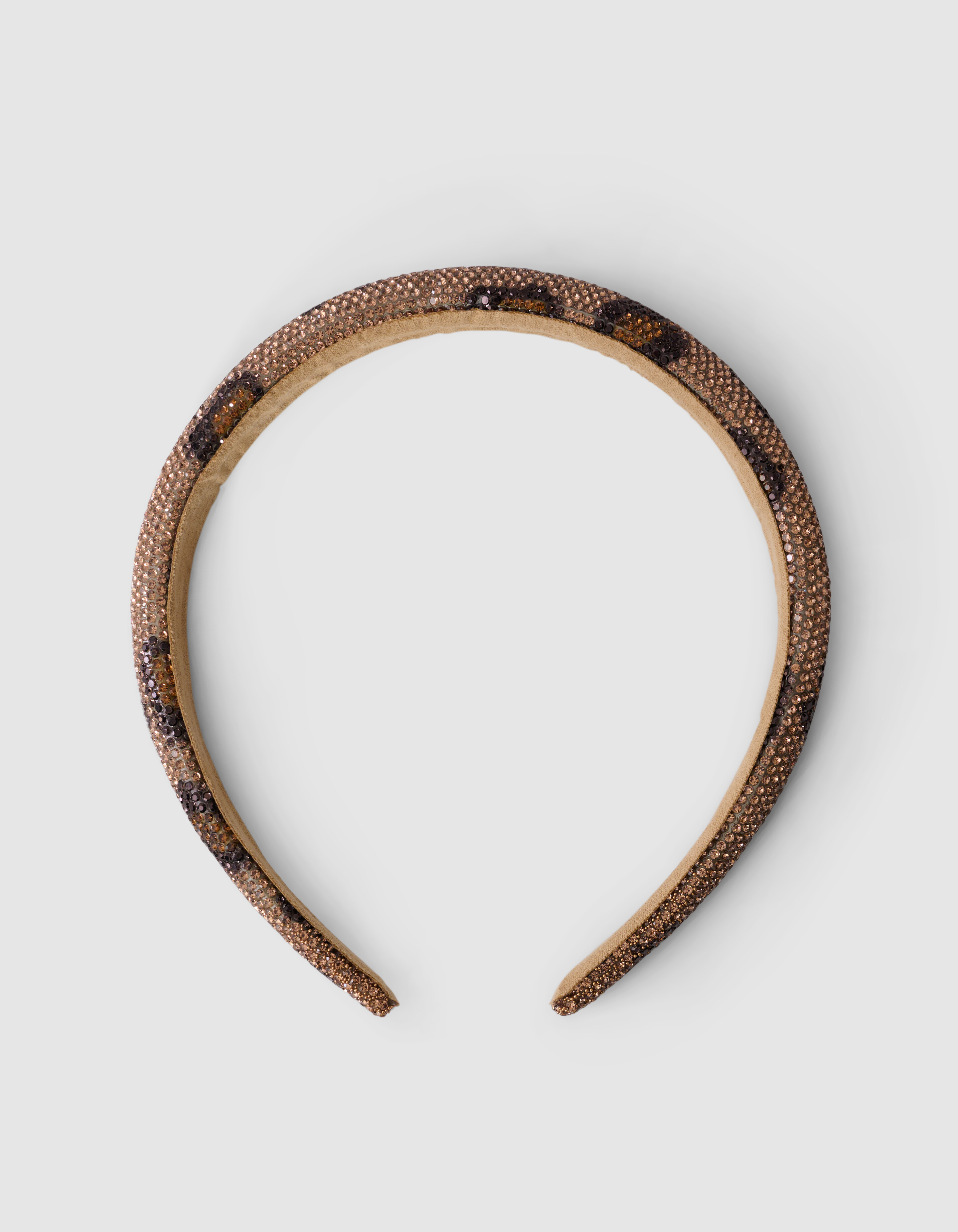 Leopard Strass Haarband Bruin SHOEBY ACCESSOIRES