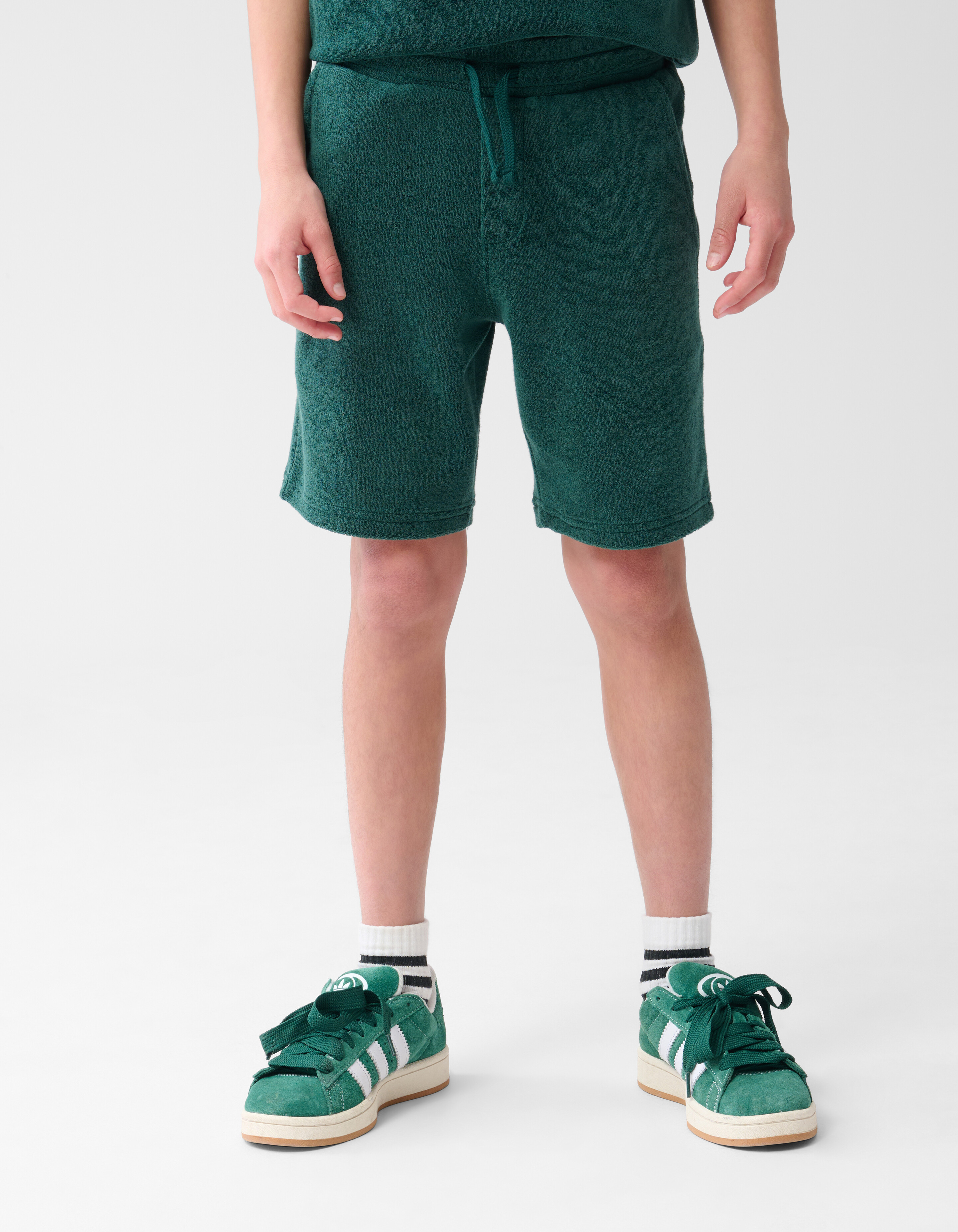 Towling Short Donkergroen SHOEBY BOYS