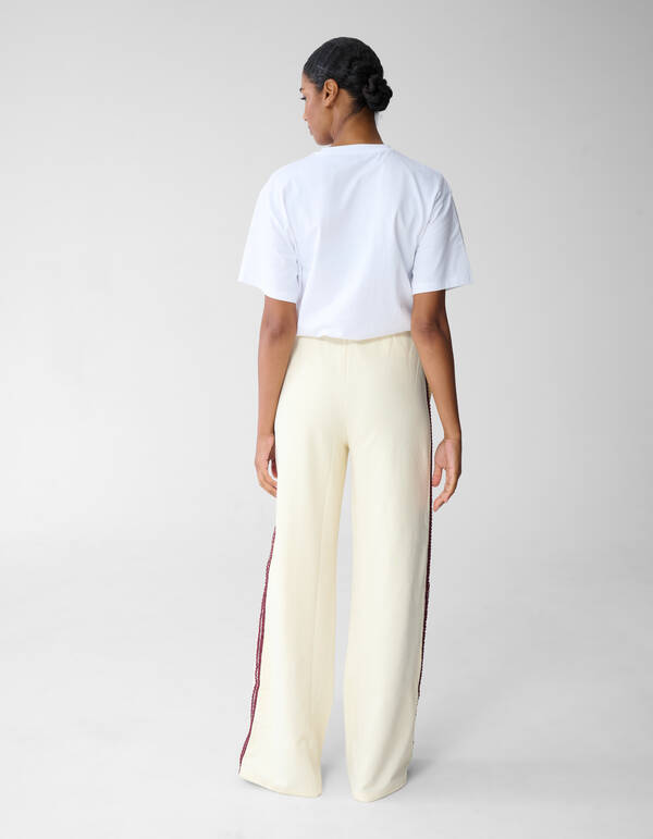 Tape Wide Leg Broek Lichtgeel SHOEBY WOMEN