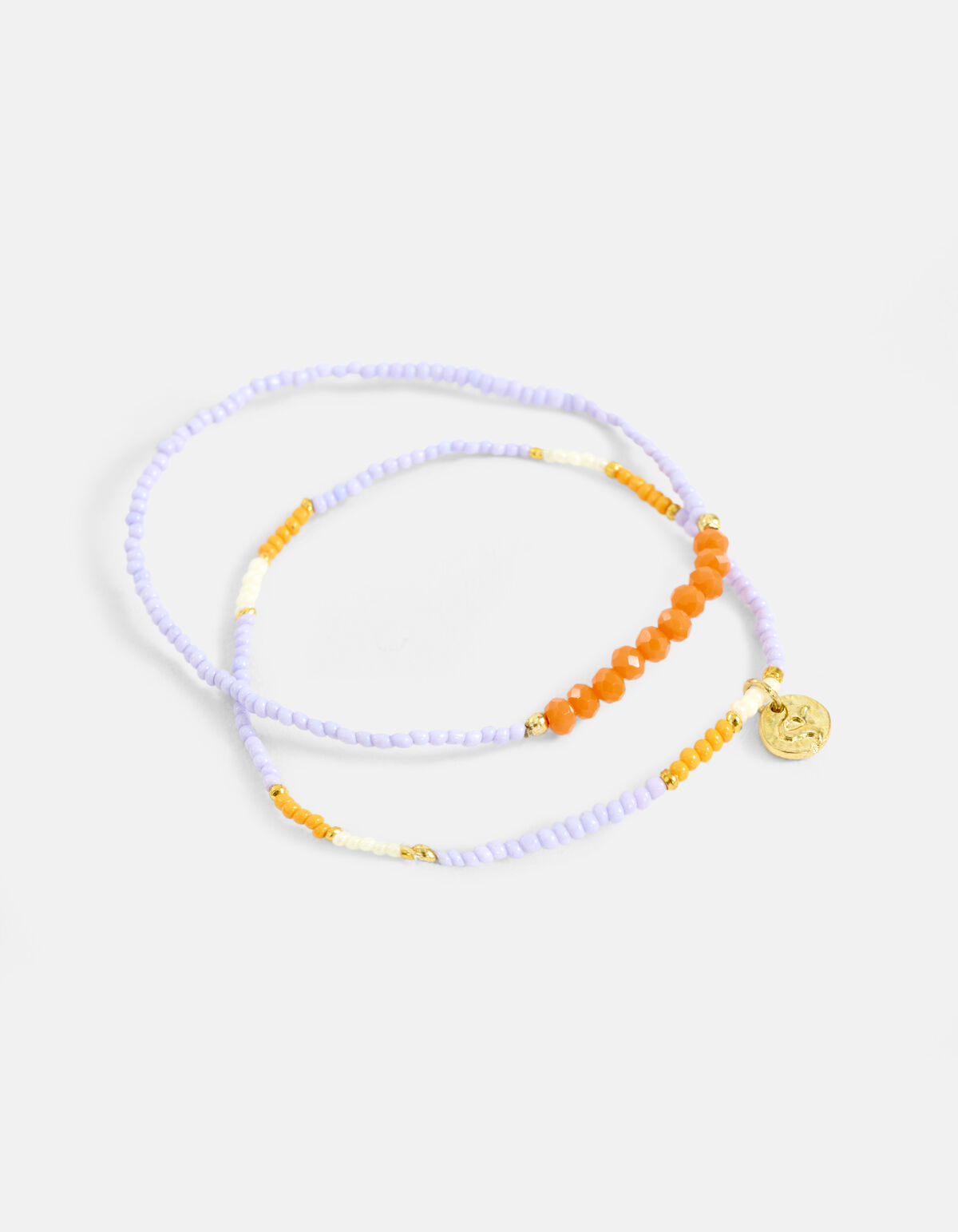 Beaded Armbanden Set Lichtpaars SHOEBY ACCESSOIRES