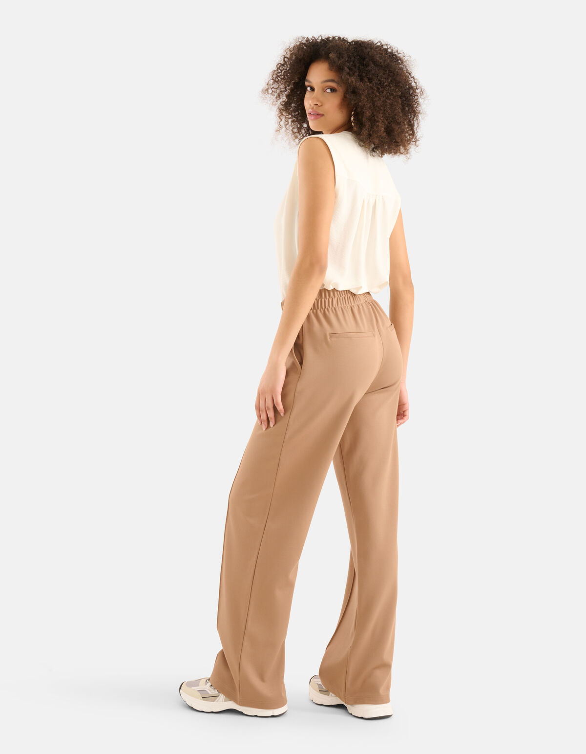 Loose Fit Broek Bruin SHOEBY WOMEN