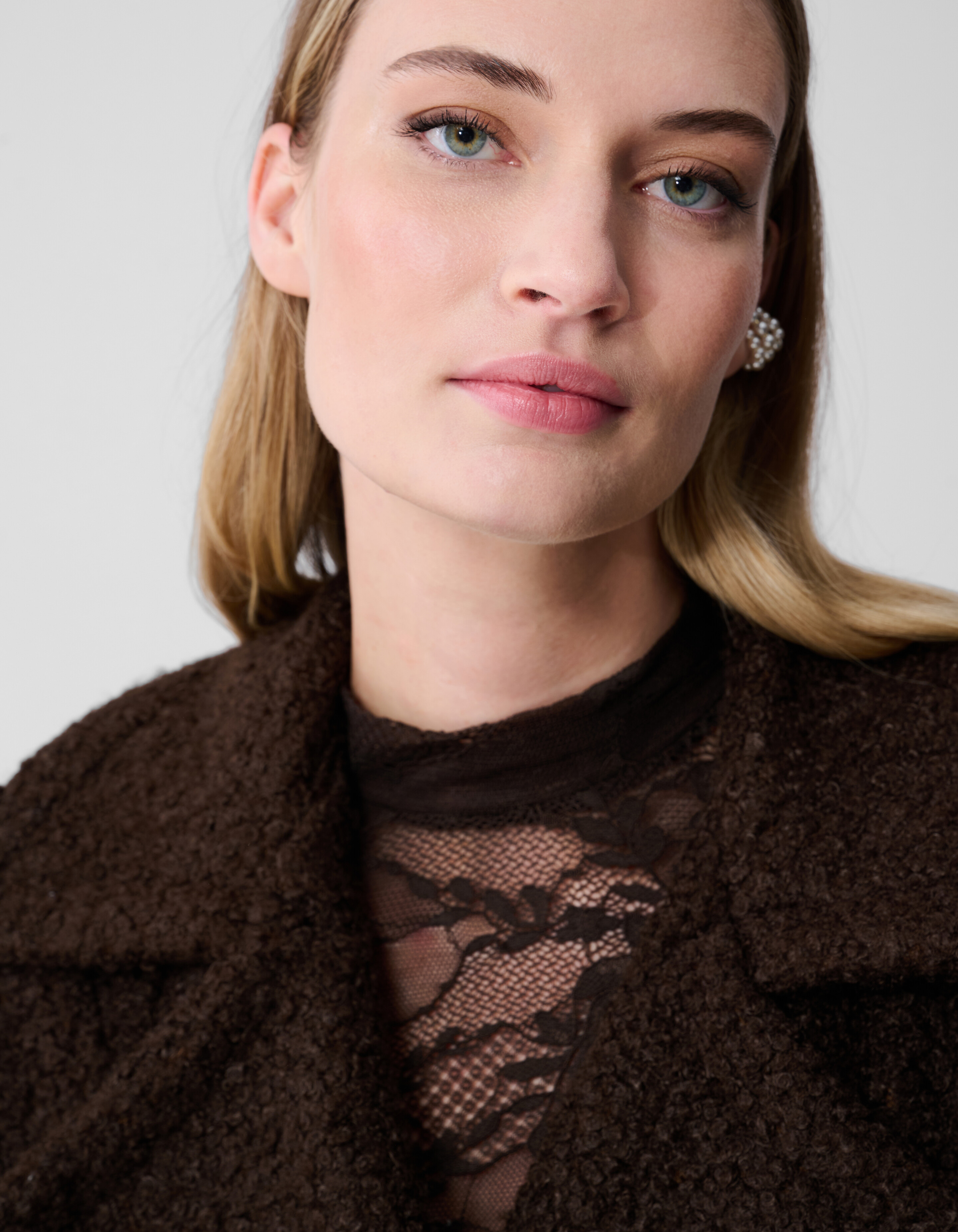 Oversized Teddy Gilet Donkerbruin SHOEBY WOMEN