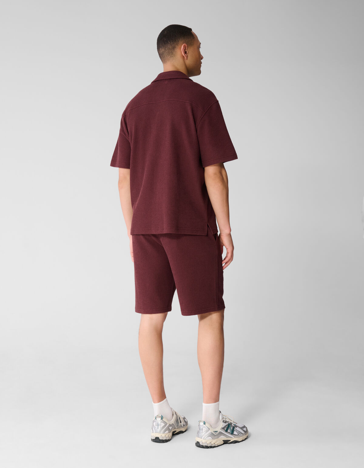 Rib Short Donkerrood SHOEBY MEN