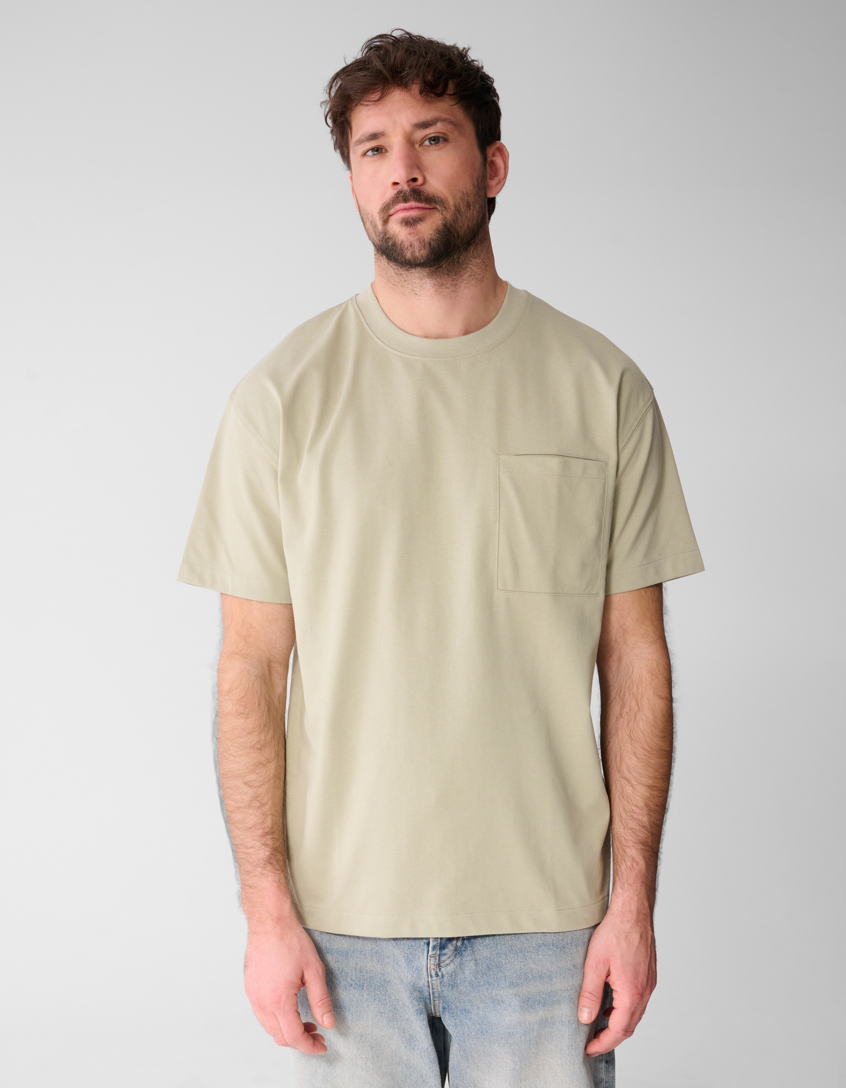 Pocket T-shirt Lichtgroen SHOEBY MEN