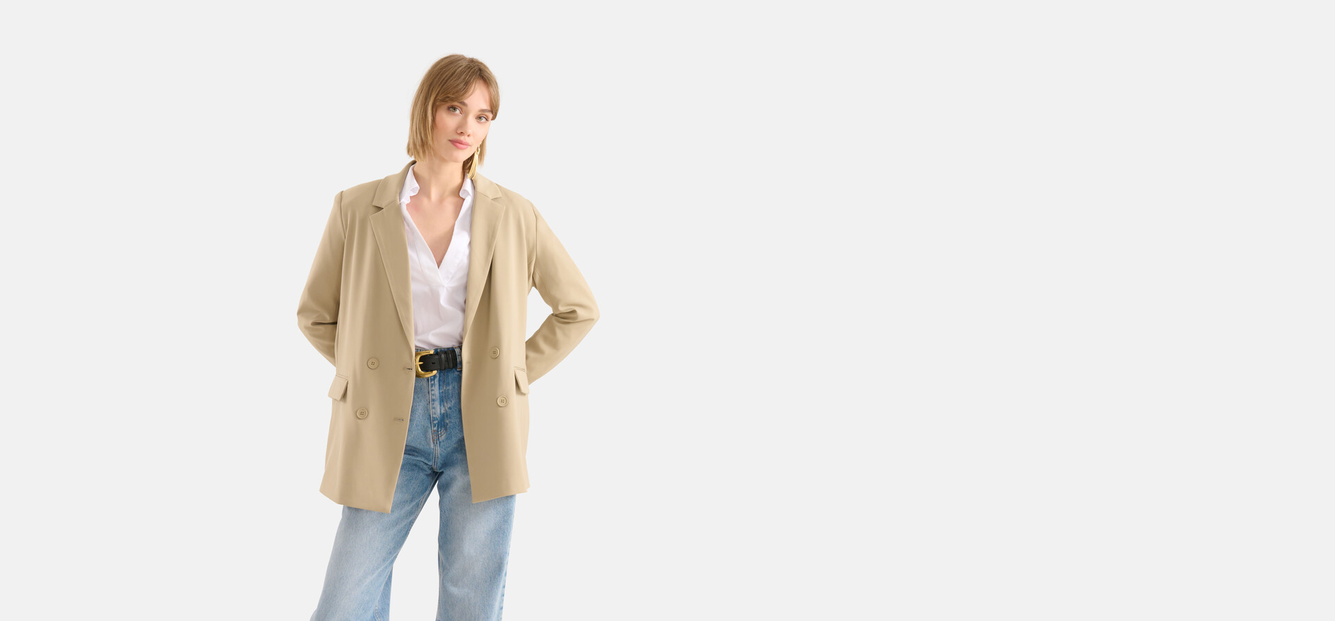 Basis Blazer Beige SHOEBY WOMEN