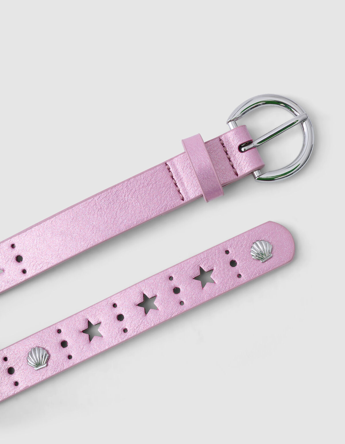 Metallic Riem Roze SHOEBY ACCESSOIRES