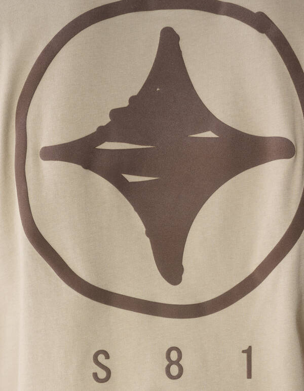 Scratched Artwork T-shirt Lichtgroen SHOEBY MEN