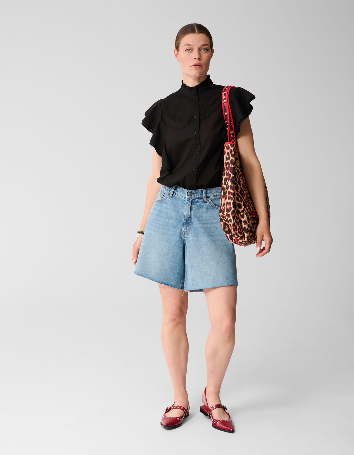 Reversible Printed Shopper Roze SHOEBY ACCESSOIRES