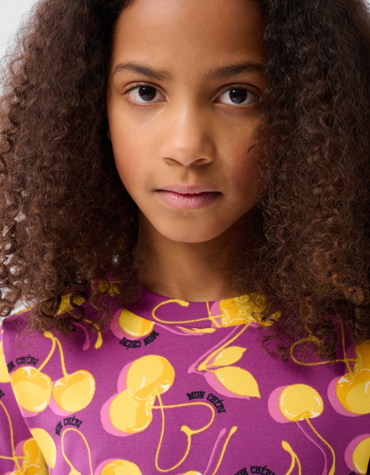 Fruit Artwork Crop top Donkerpaars SHOEBY GIRLS