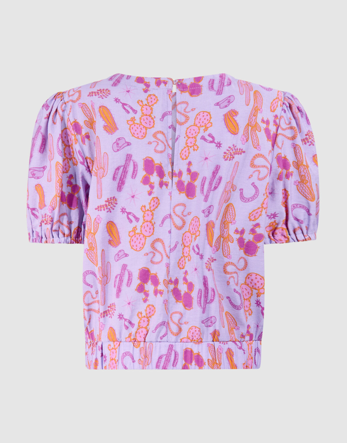 Puff Printed Top Lichtpaars SHOEBY GIRLS