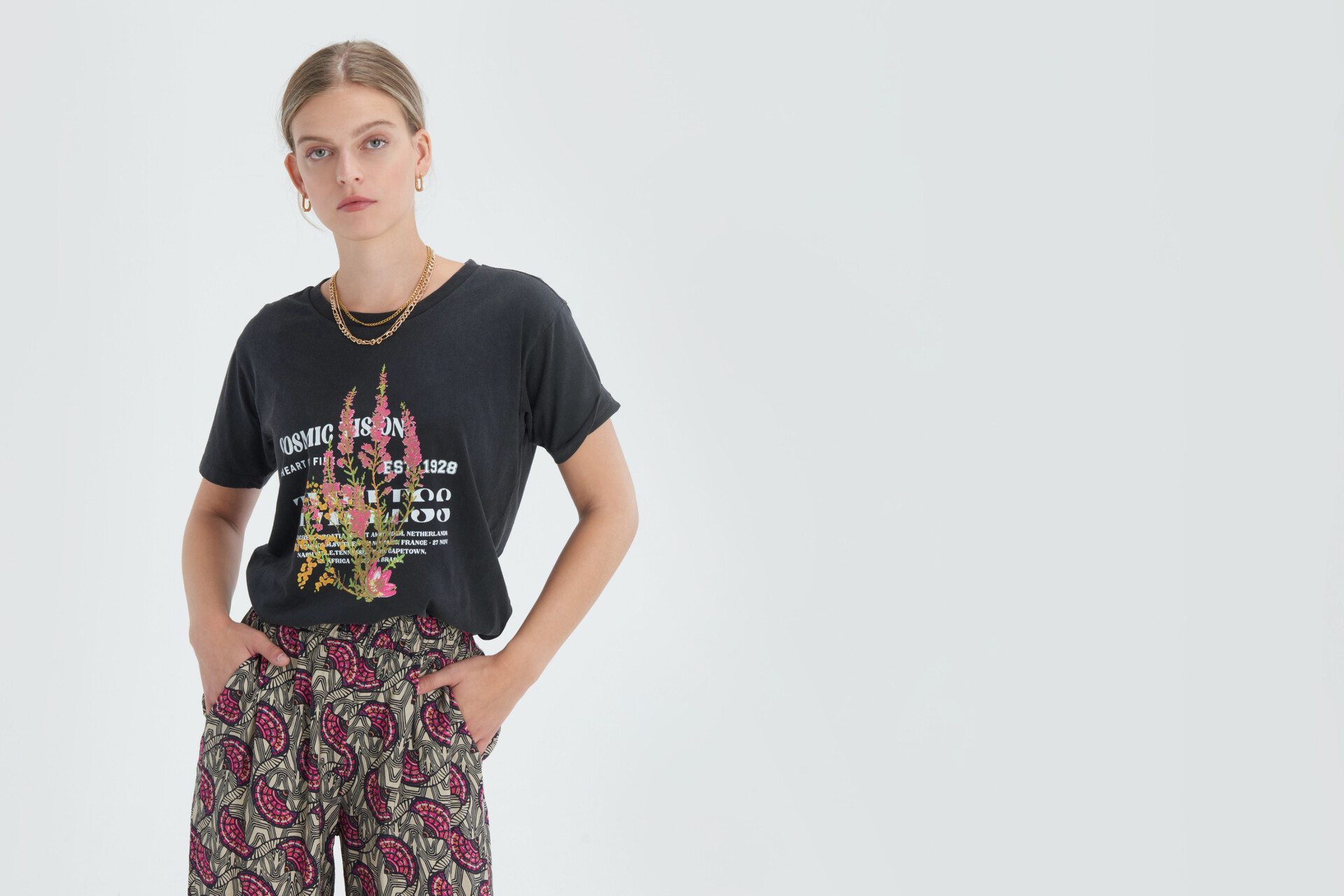 Flower Washed T-shirt Eksept