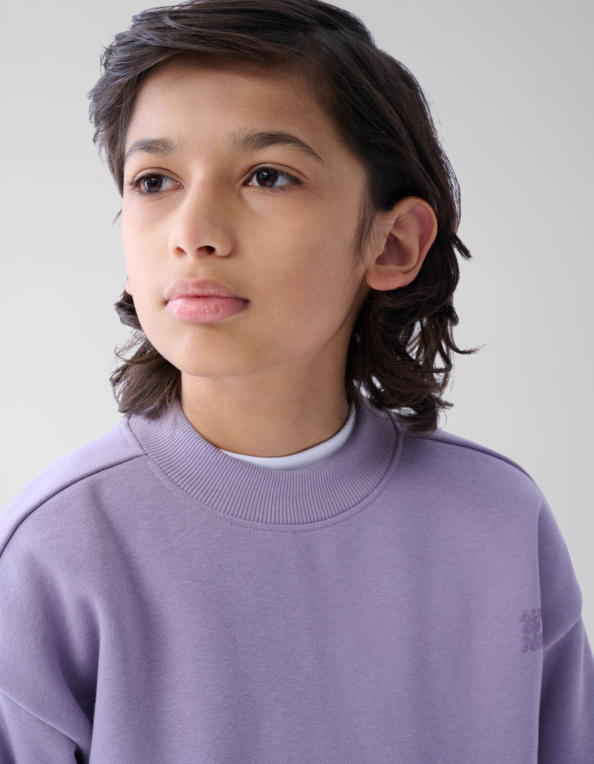Backprint Sweater Lichtpaars SHOEBY BOYS