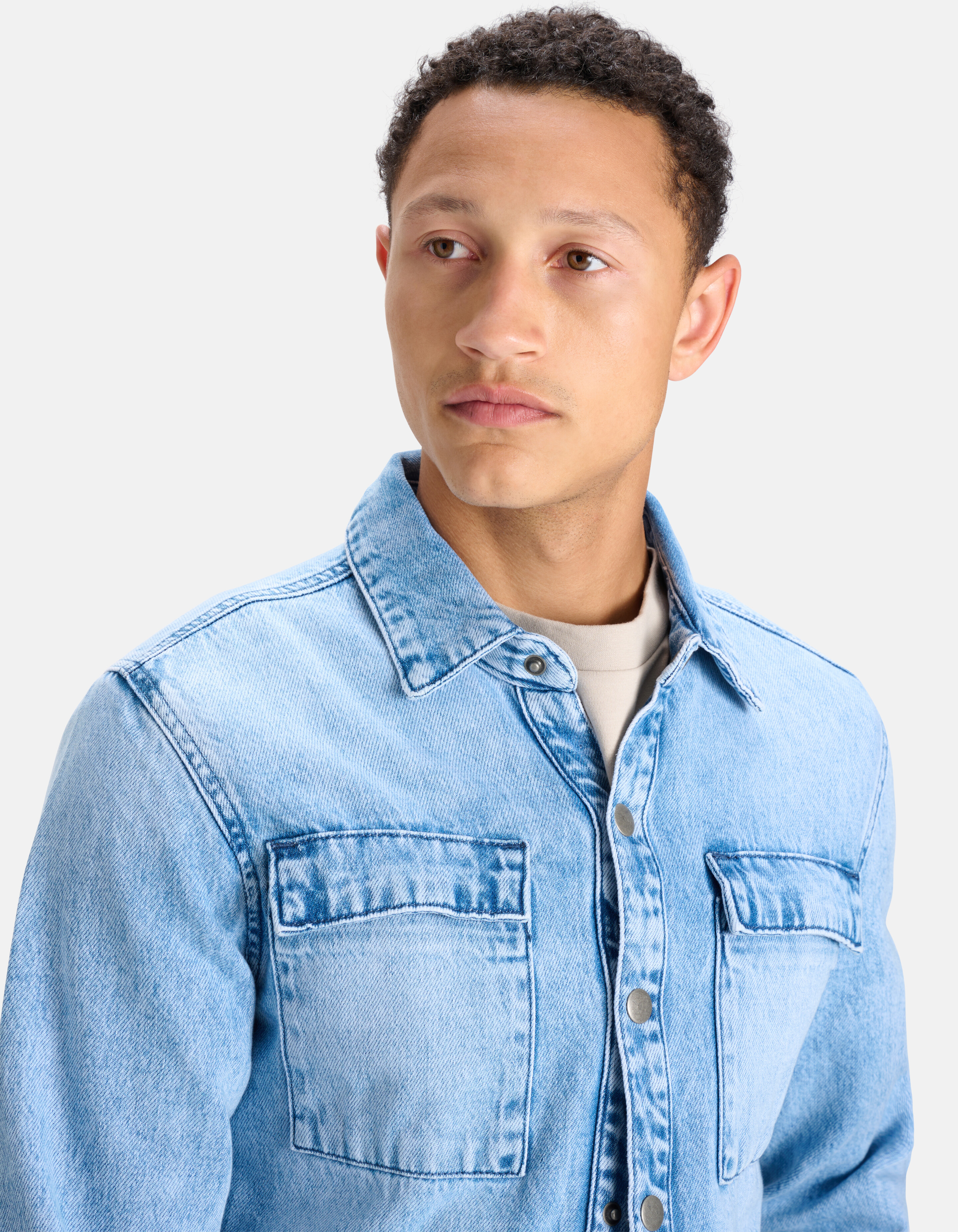Denim Overhemd Blauw SHOEBY MEN