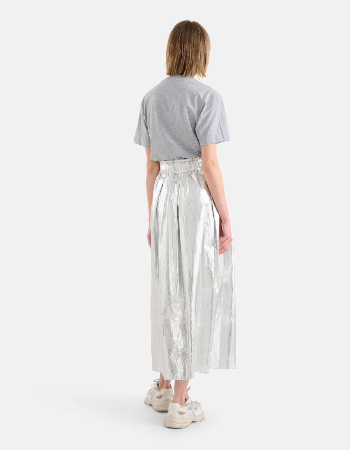 Metallic Maxi Rok Zilver SHOEBY WOMEN
