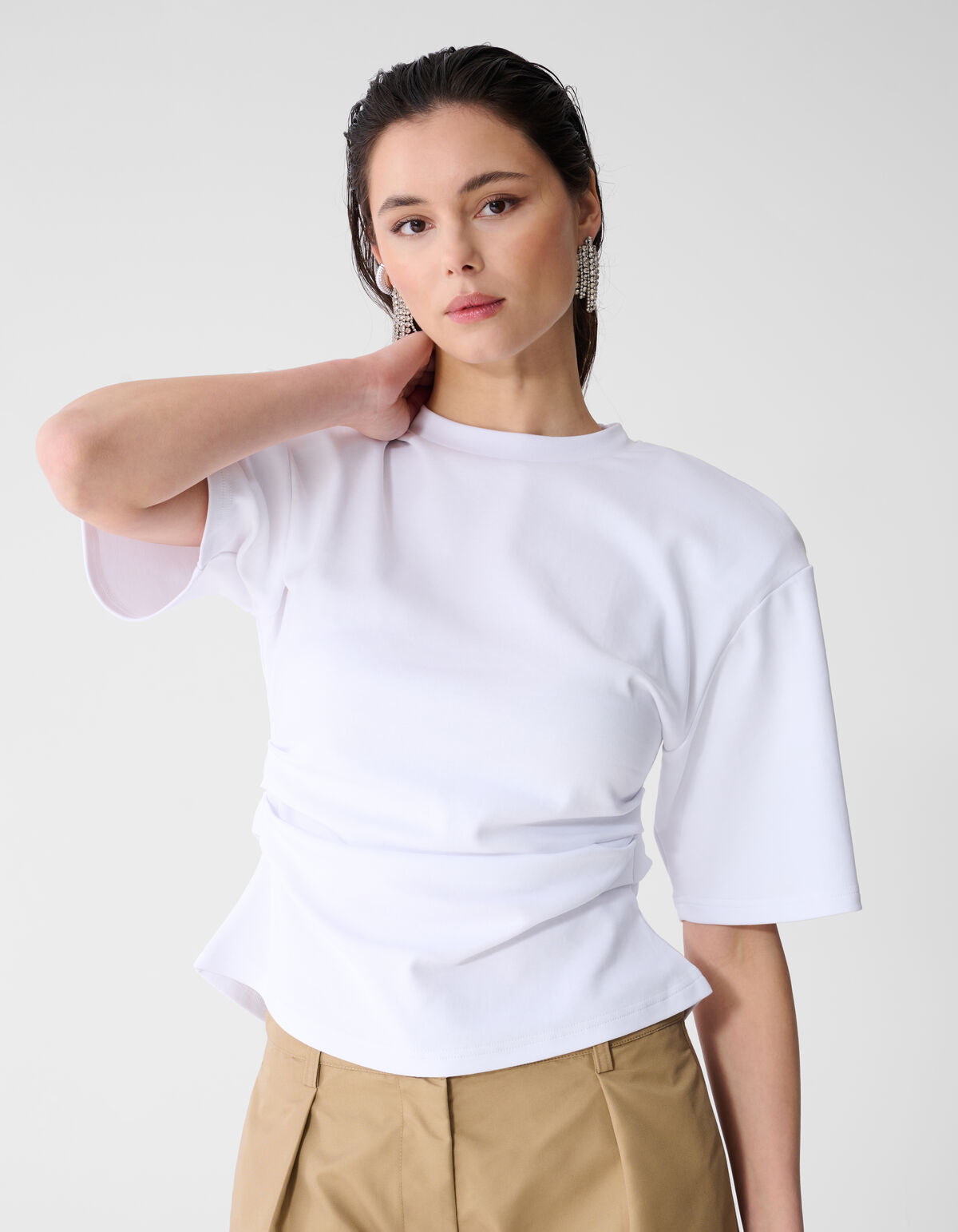 Waisted T-shirt Wit SHOEBY WOMEN