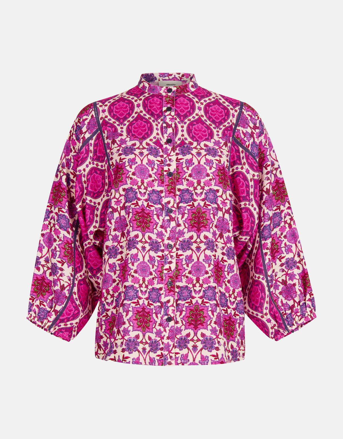 Grafische Print Blouse Paars SHOEBY WOMEN
