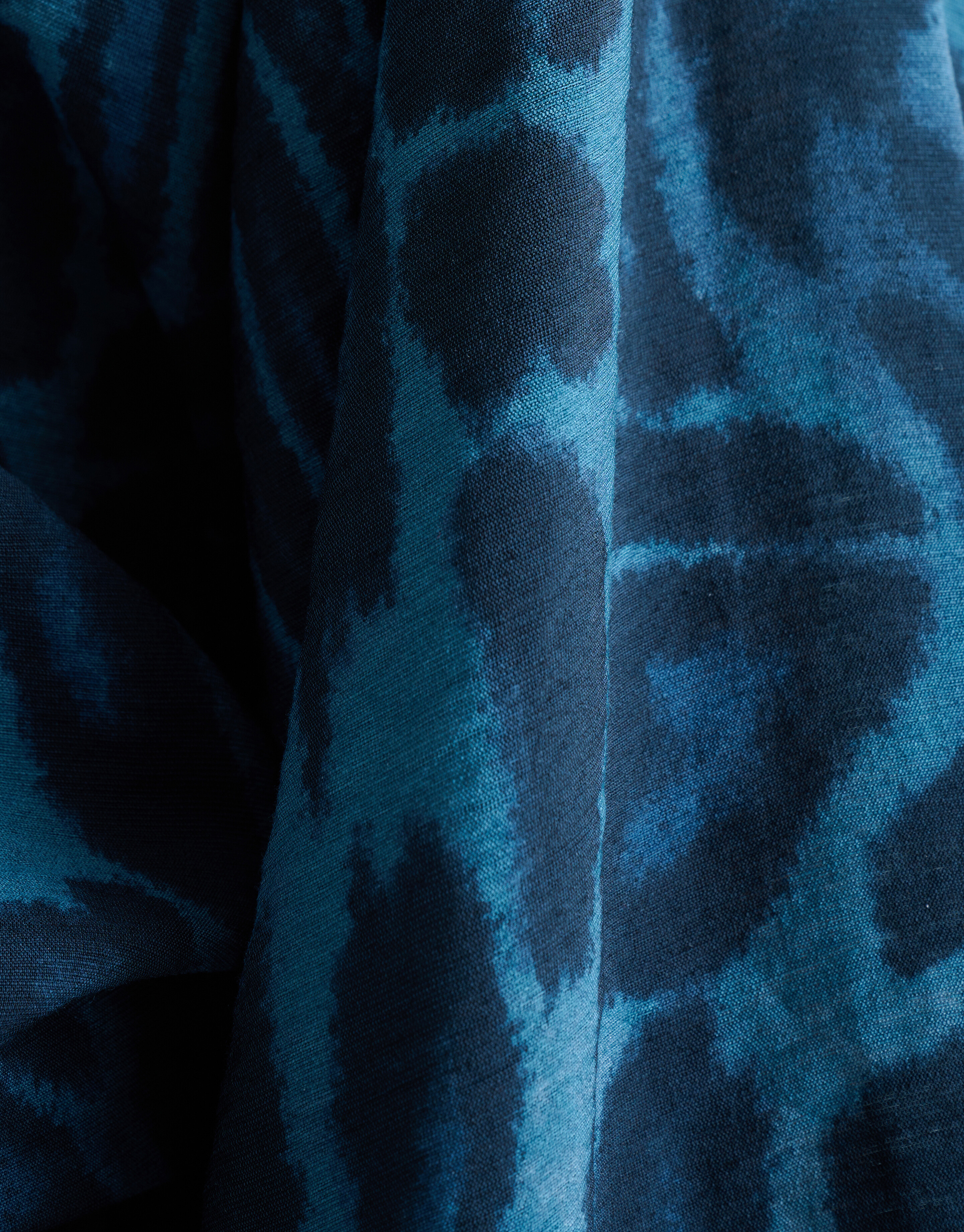 Leopard Print Blouse Blauw SHOEBY WOMEN