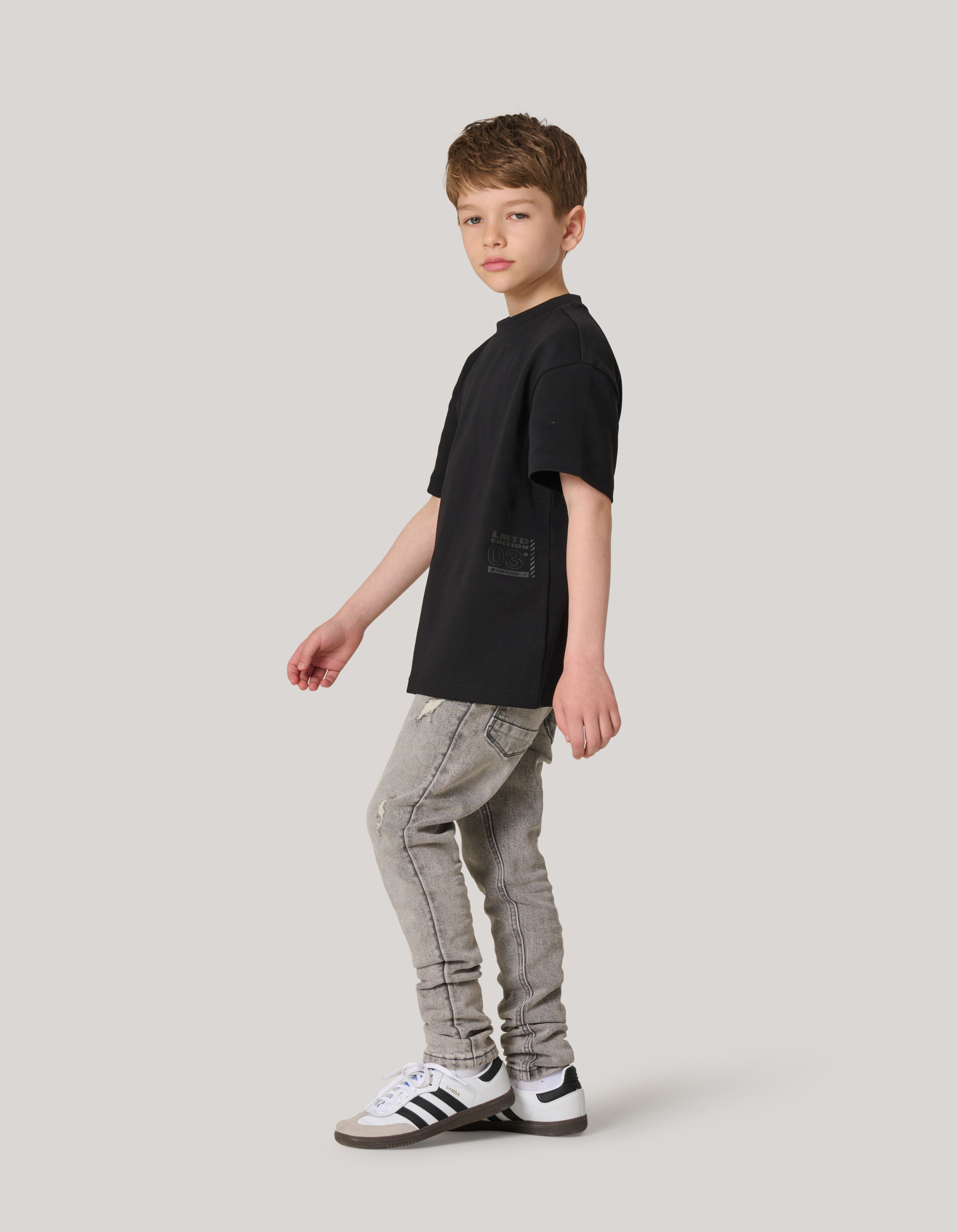 Heavy Basis T-shirt Zwart SHOEBY BOYS