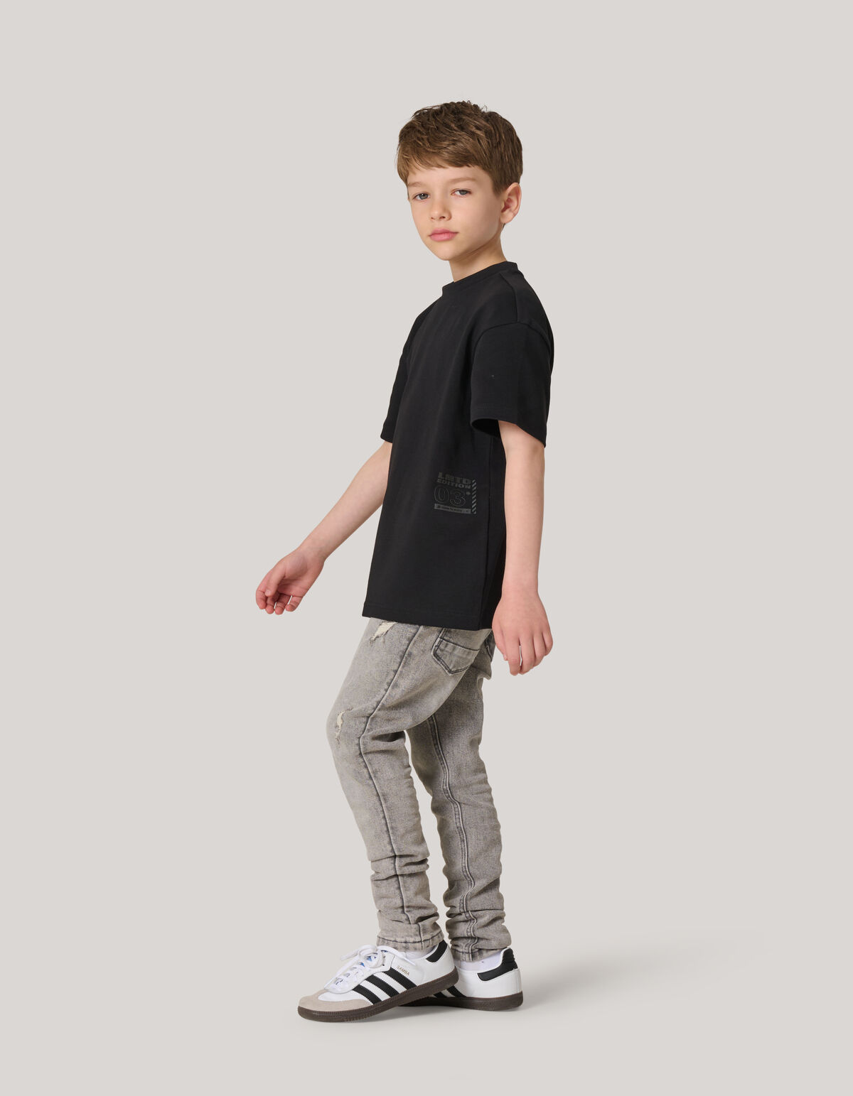 Heavy Basis T-shirt Zwart SHOEBY BOYS