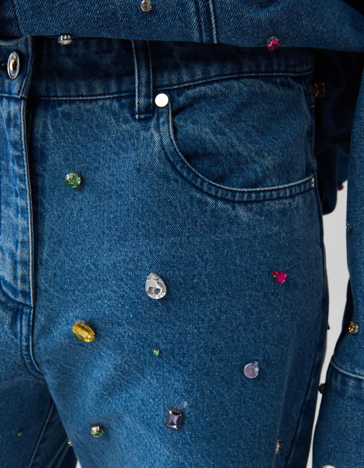 Stone Wide Leg Fit Jeans Mediumstone SHOEBY WOMEN