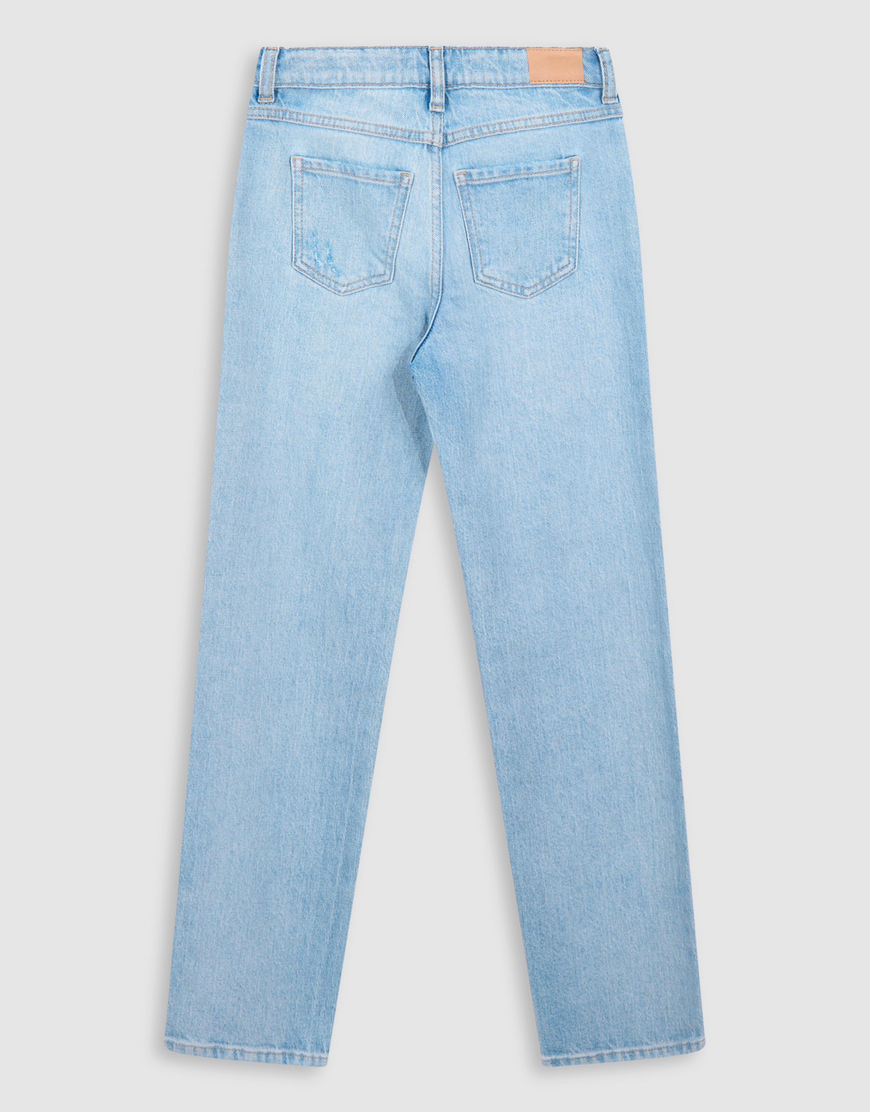 Destroyed Straight Fit Jeans Lichtblauw SHOEBY GIRLS