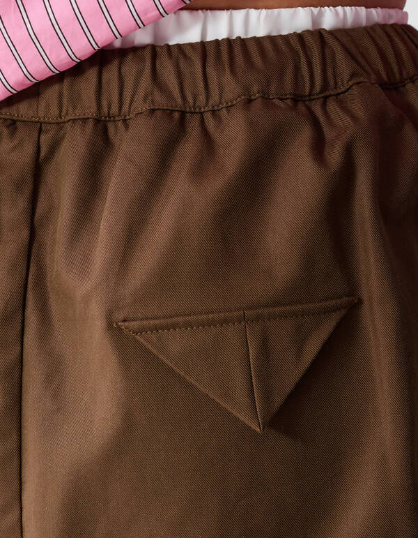 Cargo Balloon Mini Rok Bruin SHOEBY WOMEN