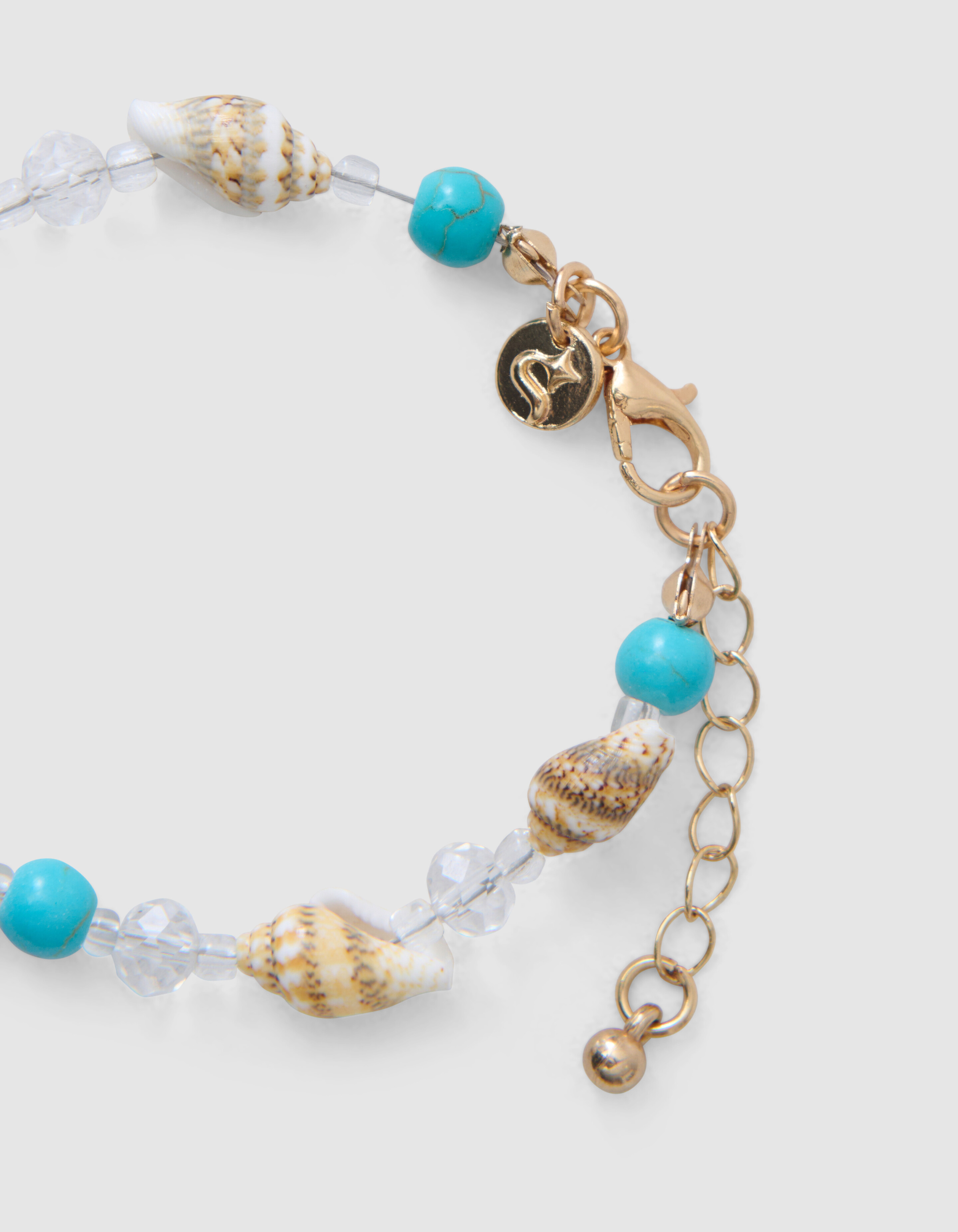 Schelp Armband Blauw SHOEBY ACCESSOIRES