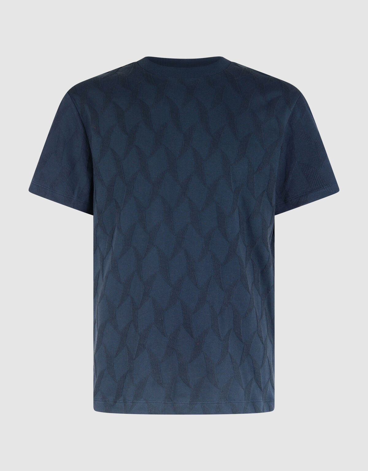 Structuur T-shirt Donkerblauw SHOEBY MEN