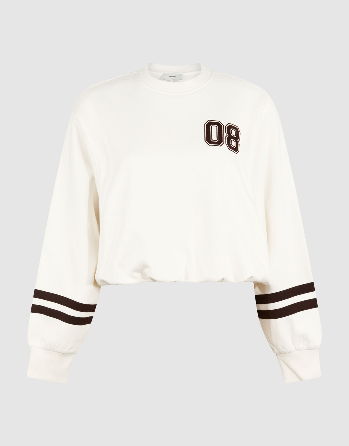 Varsity Cord Sweater Gebroken Wit SHOEBY WOMEN