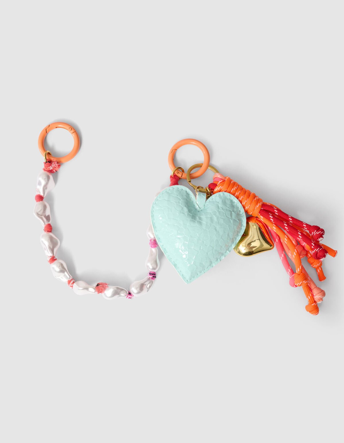 Heart Sleutelhanger Lichtblauw SHOEBY ACCESSOIRES