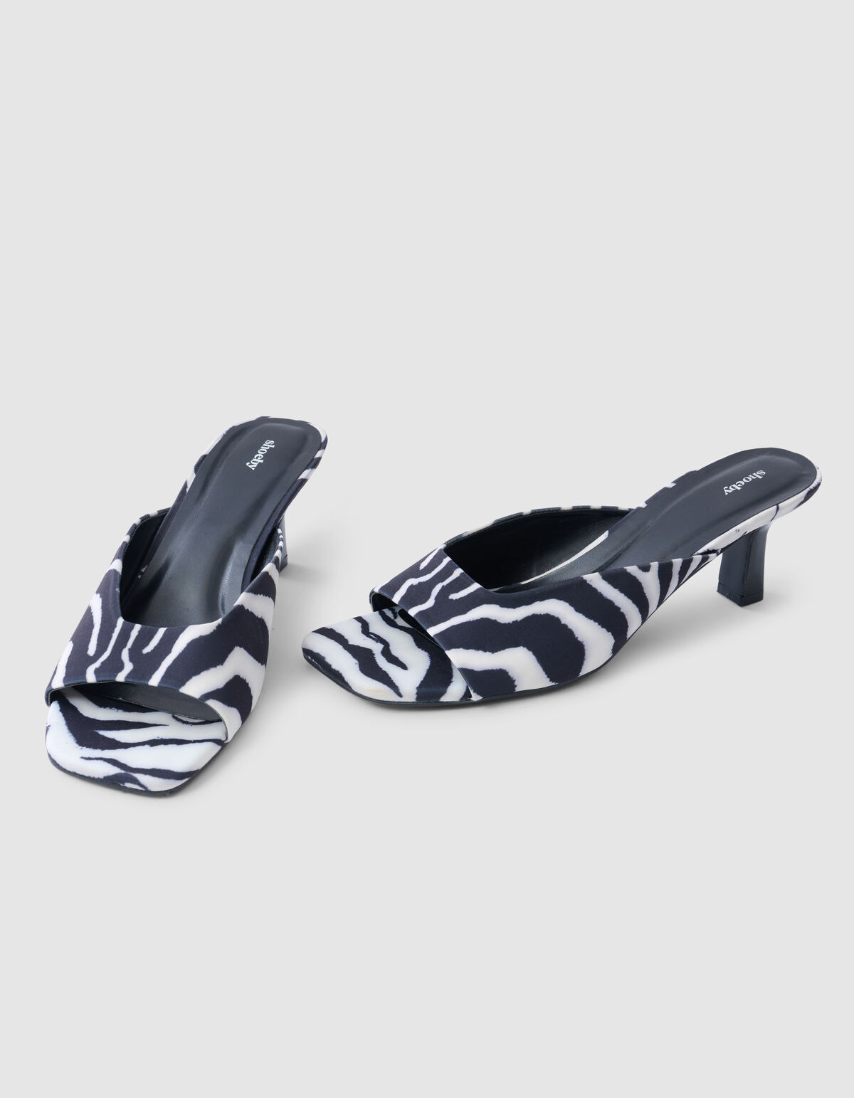 Zebra Hakken Zwart/Wit SHOEBY SHOES