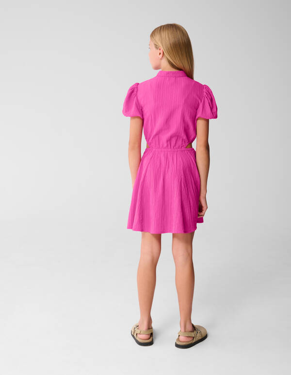 Cut Out Mini Jurk Roze SHOEBY GIRLS