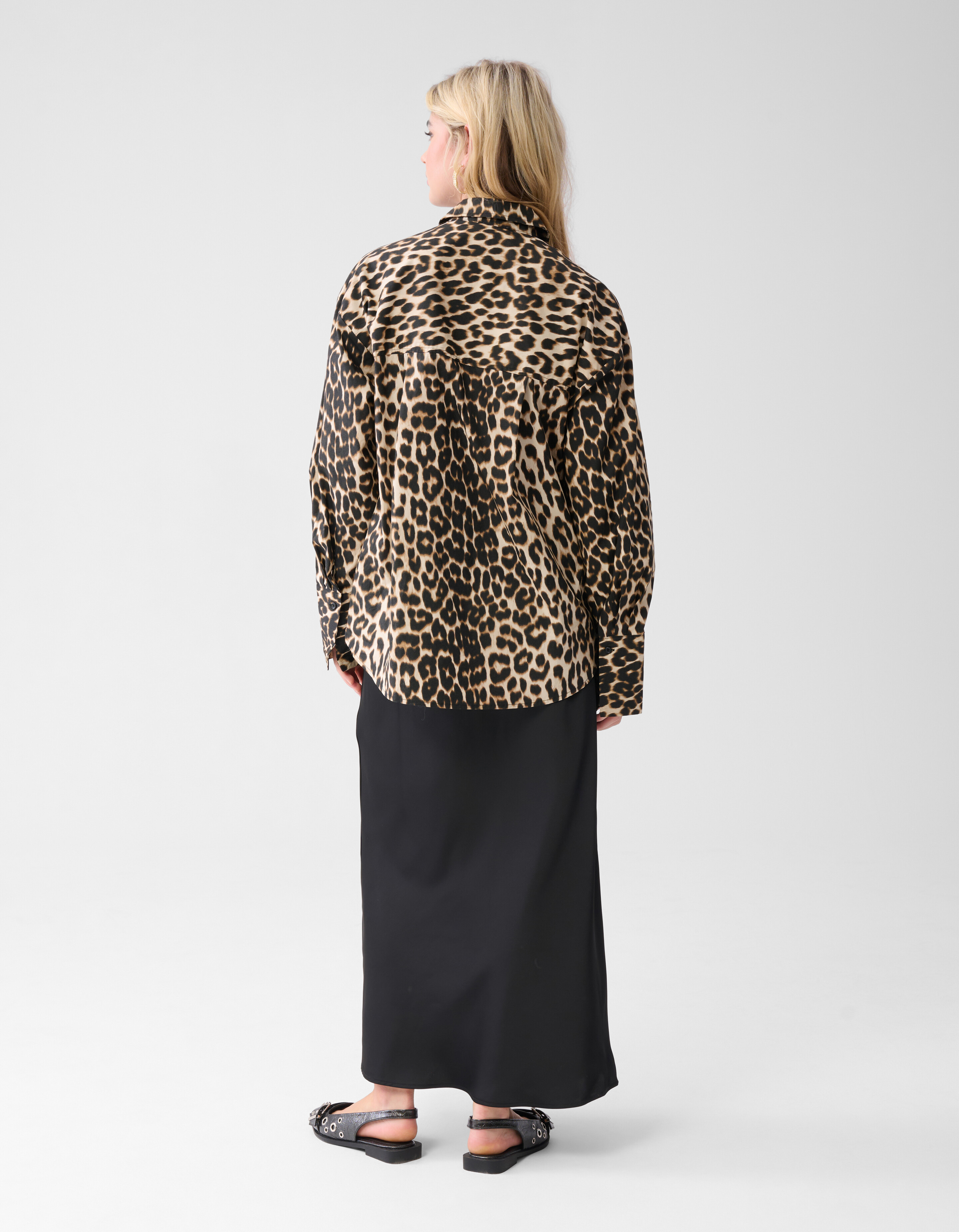Satijnen Maxi Rok Zwart SHOEBY WOMEN