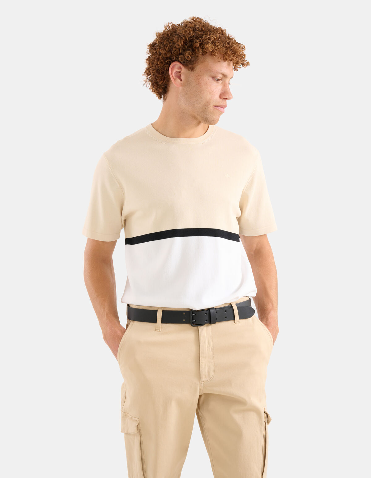 Dubbele Pin Riem Zwart ACCESSOIRES SHOEBY