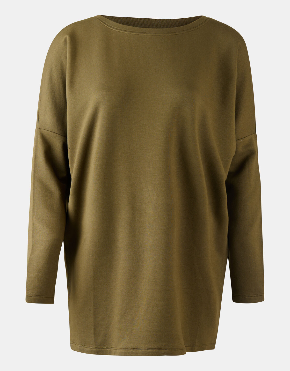 Basis Oversized Top Donkergroen SHOEBY WOMEN