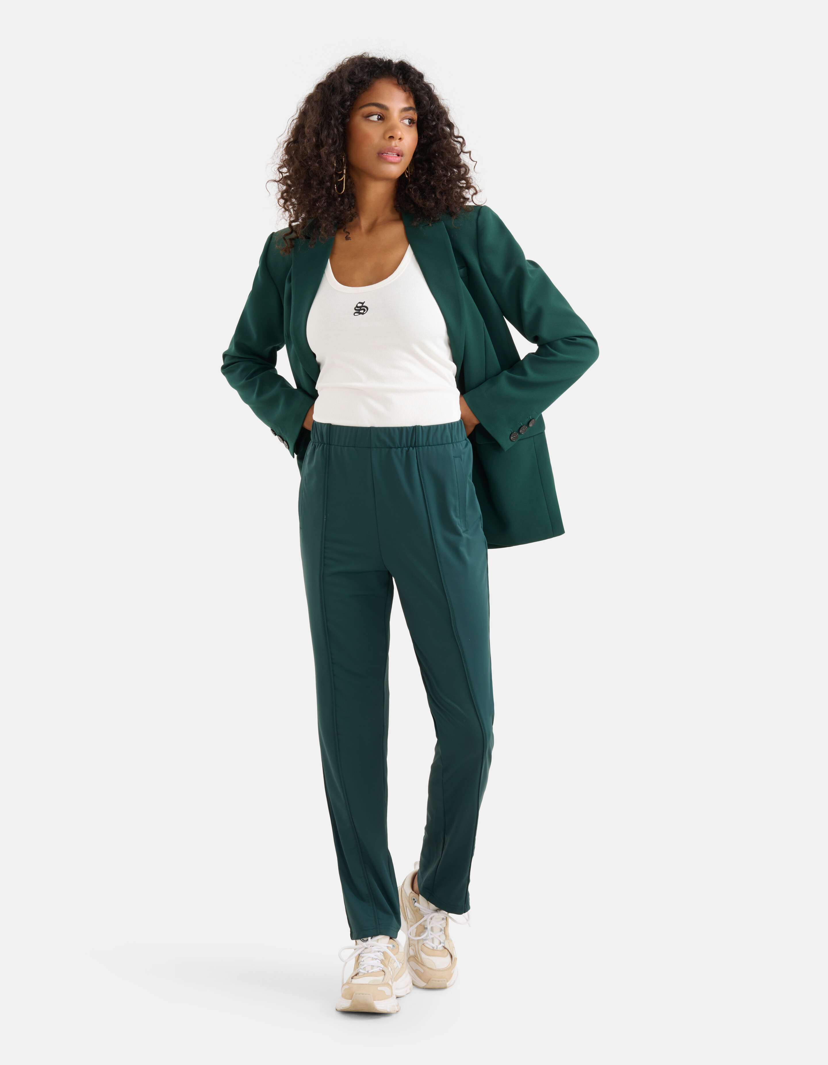 Travel Broek Donkergroen SHOEBY WOMEN