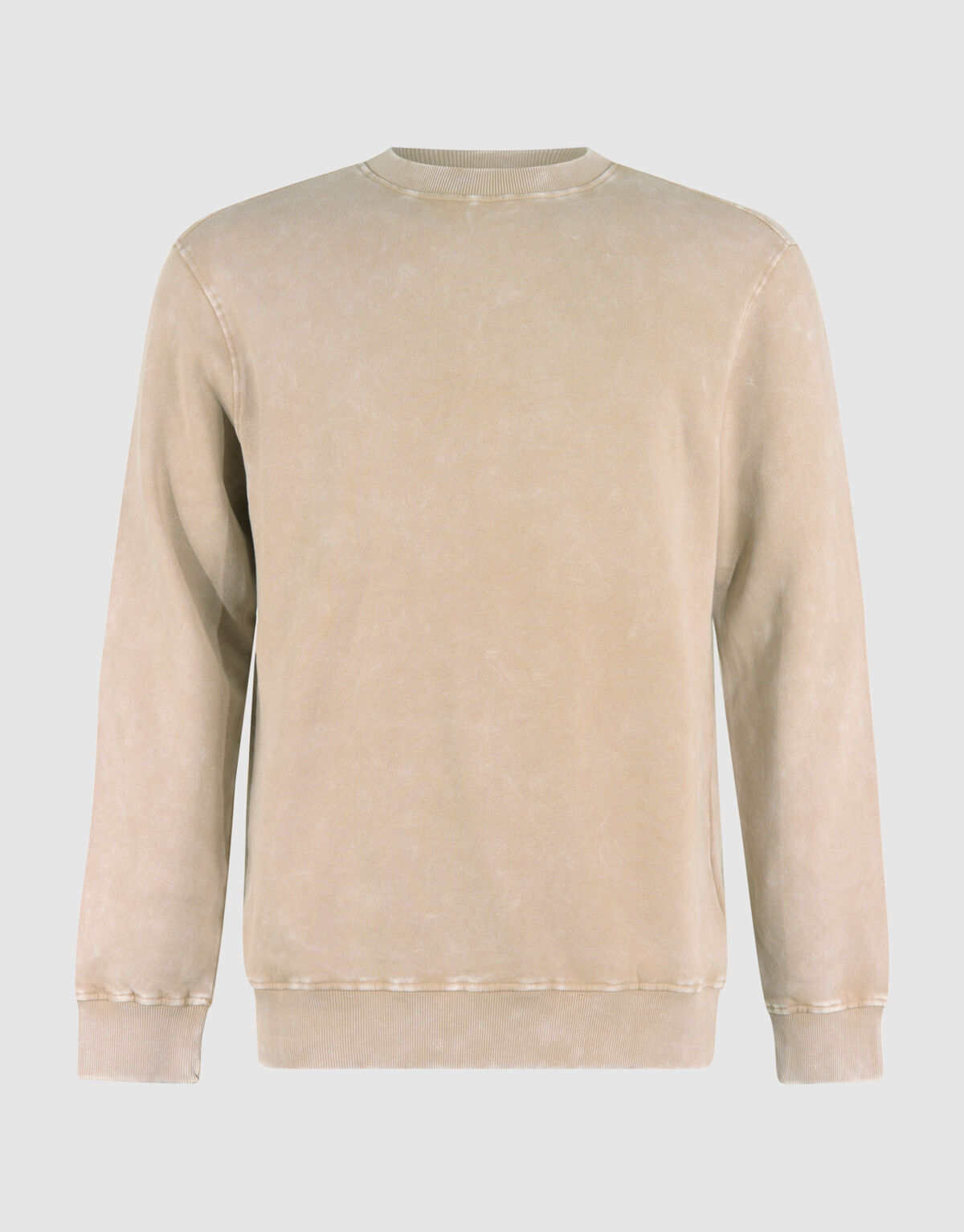 Basis Sweater Washed Beige SHOEBY MEN