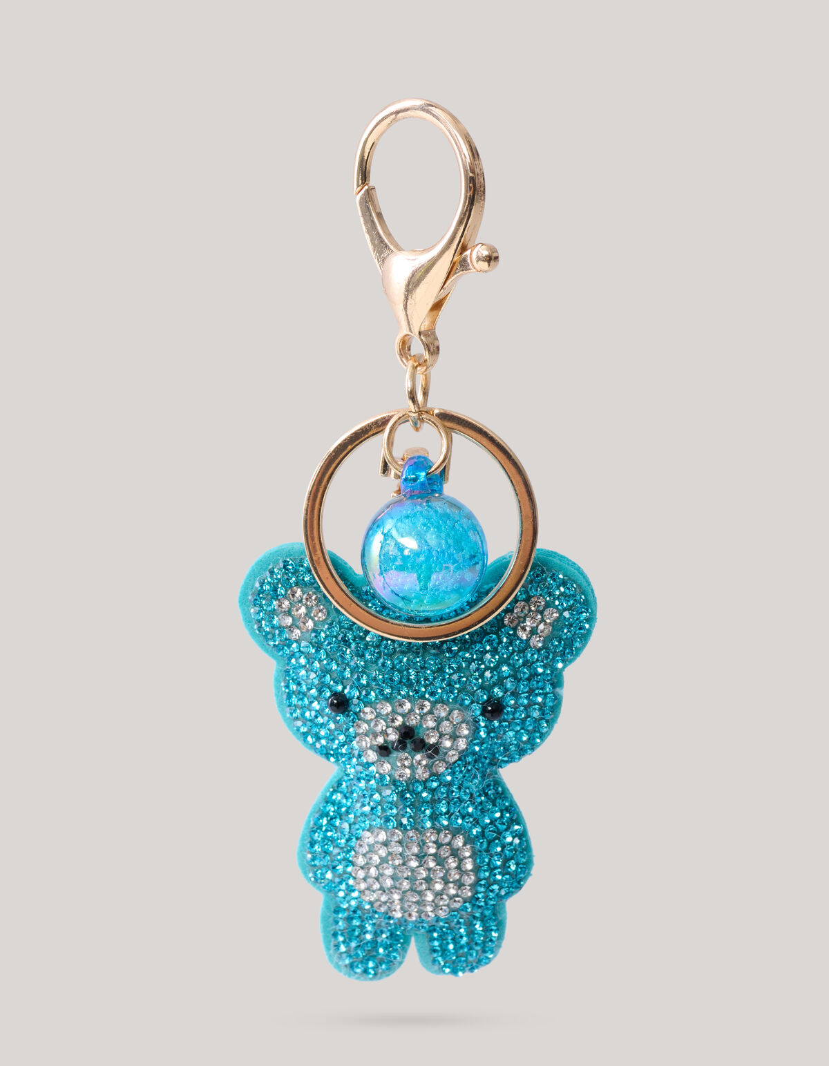 Strass Beer Sleutelhanger Blauw SHOEBY ACCESSOIRES