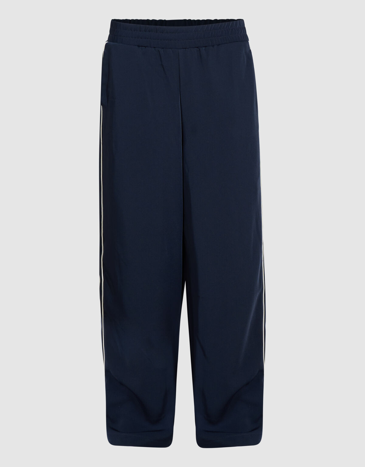 Sporty Piping Wide Leg Fit Broek Donkerblauw SHOEBY WOMEN