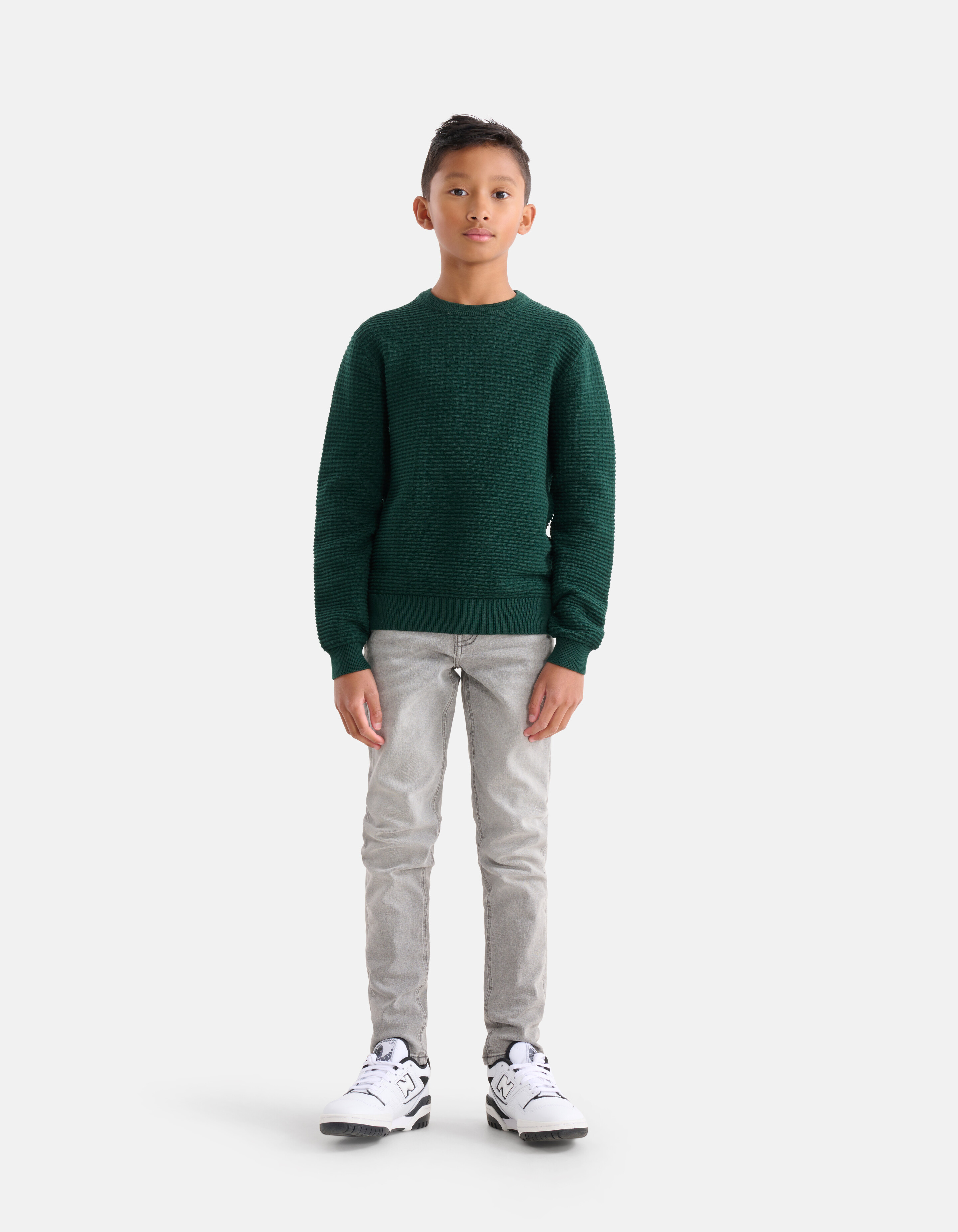 Structuur Trui Donkergroen SHOEBY BOYS